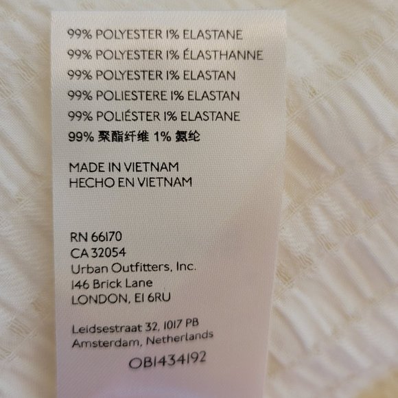 Free People Hailey Crop L/S Midriff Blouse Cream Size M NWT - Picture 11 of 12